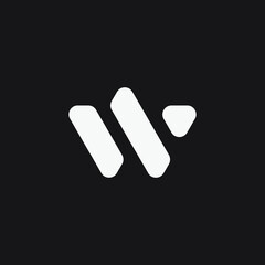 Initial letter W simple monogram logo. Modern logo concept.