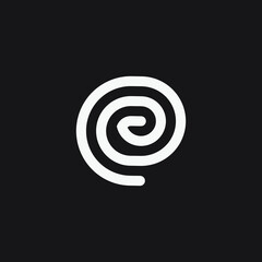Spiral logo concept. Swirl ideas for modern simple logo.