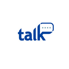 Bubble and Talk Logo Design. Vector Illustration.