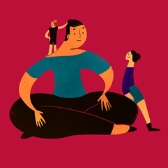 Three women sitting together 