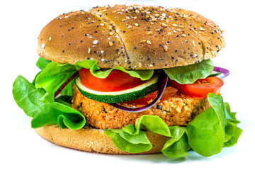 Soybean pucks with small vegetables