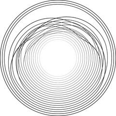 Abstract flow lines background . From order to chaos .Fluid wavy shape .Striped linear pattern . Music sound wave . Vector illustration