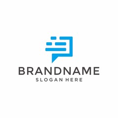 Fototapeta premium Modern letter P logo design inspiration