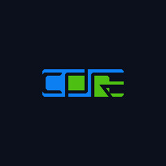 Core negative space logo design.