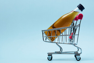 Online shopping and delivery concept with alcoholic drinks delivery