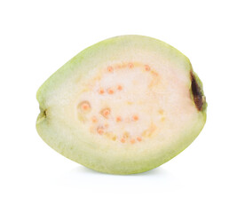 guava fruit isolated on the white background.