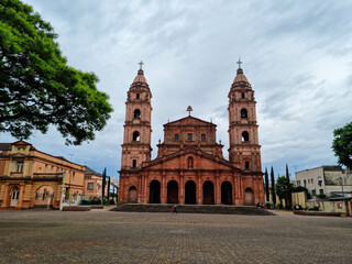 Santo Ângelo RS. Cathedral of Santo Angelo and its beautiful architecture