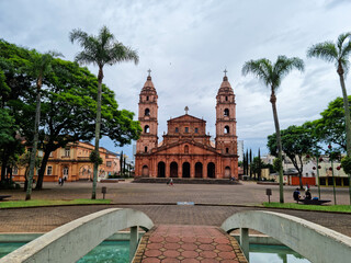 Santo Ângelo RS. Cathedral of Santo Angelo and its beautiful architecture