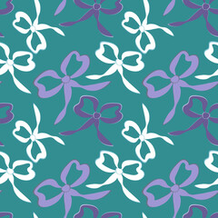 Obraz premium A seamless pattern on a square background is a ribbon bow