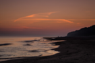 Fototapeta na wymiar SEA COAST - Dunes and beach in the sunrise