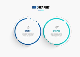 Business data visualization. Process chart. Abstract elements of graph, diagram with steps, options, parts or processes. Vector business template for presentation. Creative concept for infographic.