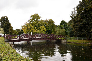 Fototapeta premium river in the park in wejherowo