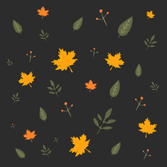 autumn pattern of leaves autumn