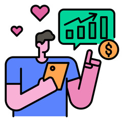 invesment line icon