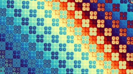 Fototapeta premium Digital fractal pattern. Abstract background.