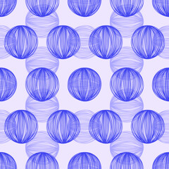 Balls seamless pattern, modern art. Vector stock illustration eps10. 