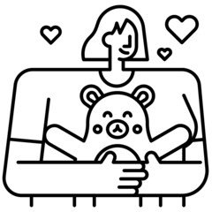 doll line icon