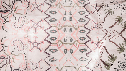 Faded Fabric. Pale 60s Backgrounds. Tie Dye Batik