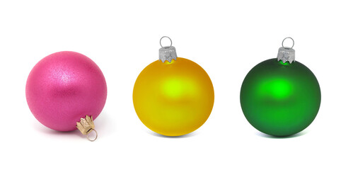 Christmas ball New Year's isolated on white background