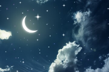 Obraz na płótnie Canvas 3d render illustration, Amazing and unique picture of starry sky