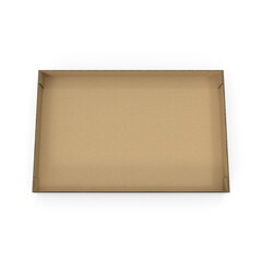 3D illustration of realistic burger box