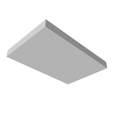 3D illustration of realistic burger box