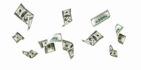 Money falling. American money. Washington American cash, usd background.