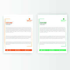 Business letterhead templates bundle design.