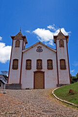 Ancient church in historical city of Serro, Minas Gerais, Brazil  