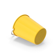3D Illustration of a realistic plastic bucket 