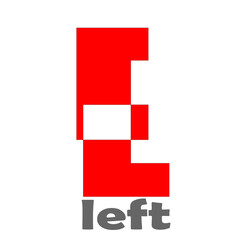 3d red number 1 and design from left words