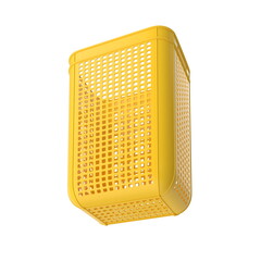 3D illustration of a realistic plastic container