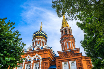 Fototapeta na wymiar Temple of the Kazan Icon of the Mother of God, Izhevsk. Part of the St. Michael's Cathedral complex