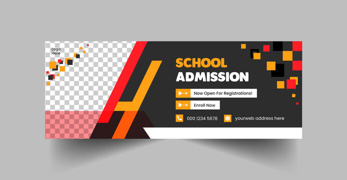 School Admission social media post Banner Design | School Admission Banner template design