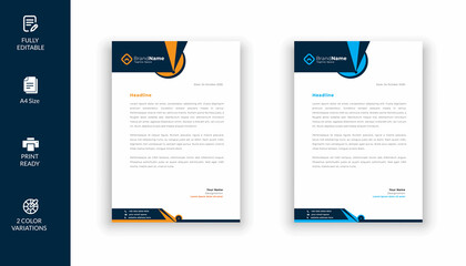 Business letterhead design template and stationery Design  