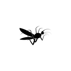 Mosquito Logo Design Vector Illustration. Mosquito Design Template