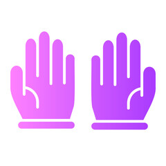 Obraz premium glove gradient icon