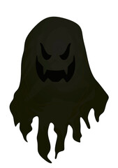 Black ghost fly. vector illustration