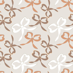 Obraz premium A seamless pattern on a square background is a ribbon bow