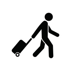 traveling flat icon