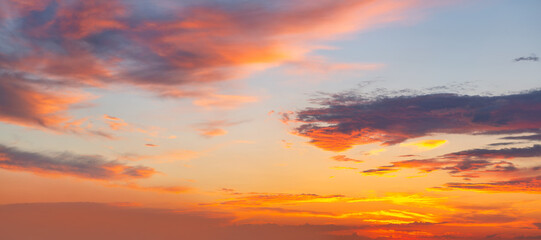 sunset in the clouds
