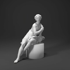 3D render art statue sculpture thetis