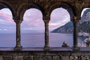 Italy, Liguria, Portovenere. View from san Pietro church
