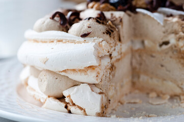 torcik bezowo kawowy