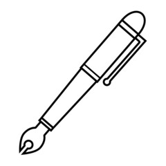 万年筆（ベクター）