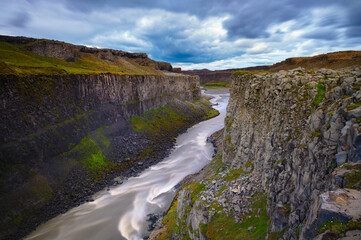 Valley of Jokulsa a Fjollum river in Vatnajokull National Park, Iceland