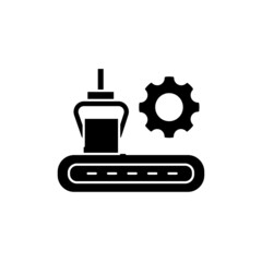 Plate rolling machine olor line icon. Pictogram for web page, mobile app, promo.