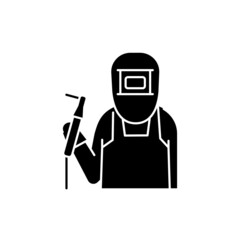 Welder olor line icon. Pictogram for web page, mobile app, promo.