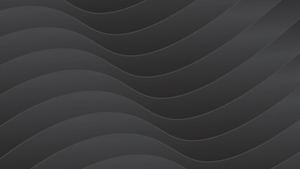 background illustration black abstract wave pattern for design Wave your hand with lines created using the blending tool Curved wavy lines Smooth stripes.