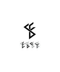 Abstract logo of name EDDY